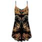 Royal Asian Dragon Art – Women's Summer Sleeveless V-Neck Camisole Dress