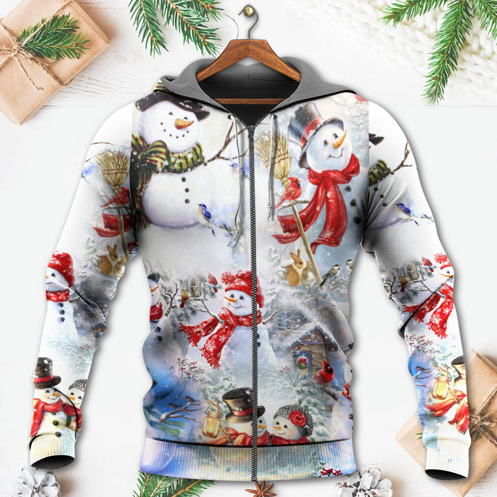 Snowman Merry Christmas Classic - 3D Hoodie