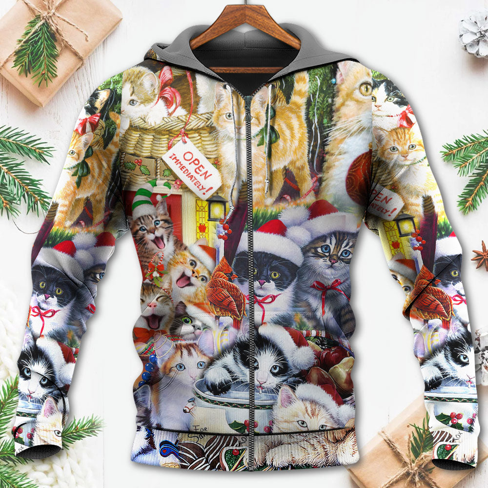 Christmas Cat Love Xmas - Hoodie