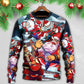 Christmas Santa With Electric Guitar – Sweater - Ugly Christmas Sweater
