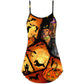 Halloween Dachshund Pumpkin Scary – Women's Summer Sleeveless V-Neck Camisole Dress