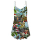 Christmas See You Later Alligator – Women's Summer Sleeveless V-Neck Camisole Dress