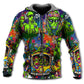Hippie Space Alien Art - 3D Hoodie