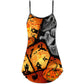 Halloween Ghost Pumpkin Scary – Women's Summer Sleeveless V-Neck Camisole Dress
