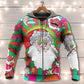 Christmas Psychedelic Colorful Hippie Santa Style - Hoodie