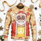 Christmas Santa Cutie Hippie Groovy Style – Sweater - Ugly Christmas Sweater