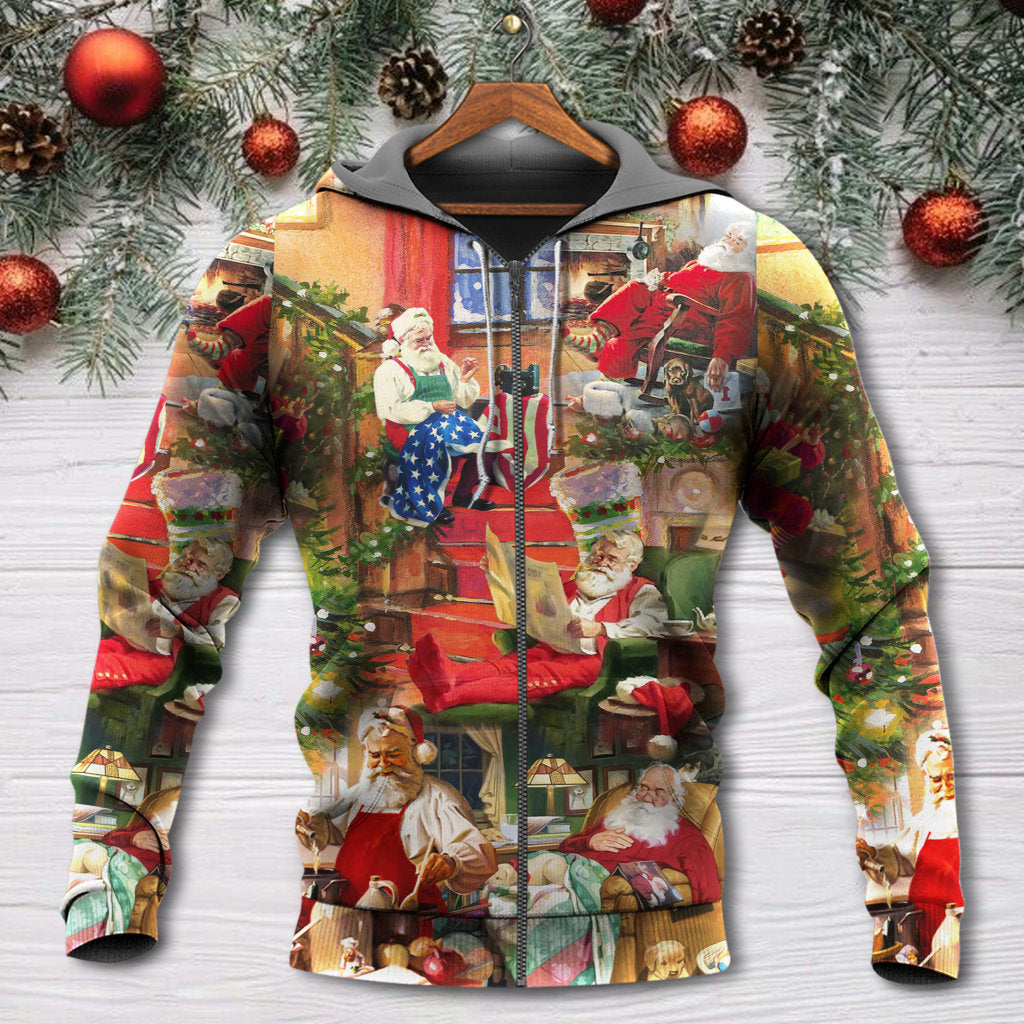 Christmas Santa Everyday Life Style - 3D Hoodie