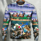 Horse Racing Lover We Love Amazing – Sweater - Ugly Christmas Sweater