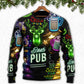 Christmas Beer Neon Art Style – Sweater - Ugly Christmas Sweater