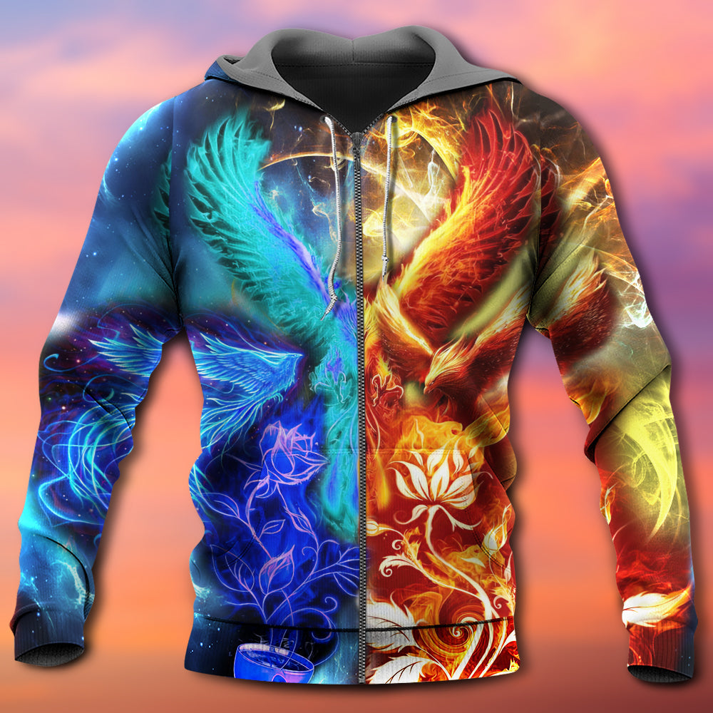 Phoenix Opposite Life Fantasy Art – 3D Hoodie