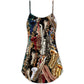 Saxophone Music Lover Quote – Women's Summer Sleeveless V-Neck Camisole Dress