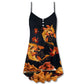Chicken Wings Fast Food Delight – Women's Summer Sleeveless V-Neck Camisole Dress
