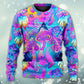 Psychedelic Mushroom Magical Eye Art – Sweater - Ugly Christmas Sweater