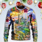 Lighthouse Christmas Santa Home Is The Light – Sweater - Ugly Christmas Sweater