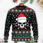 Christmas Skull Santa Hat Candy Style – Sweater - Ugly Christmas Sweater