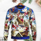 Christmas Rooftop Santa Busy Night – Sweater - Ugly Christmas Sweater