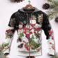 Christmas Cute Snowman Happy Xmas Cardinal - Hoodie