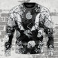 Fire Dragon Gothic Compass Baroque Art – Sweater - Ugly Christmas Sweater