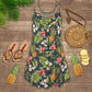 Pineapple Tropical Beauty Vibes – Women's Summer Sleeveless V-Neck Camisole Dress