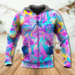 Hippie Mushroom Psychedelic Magical Eye Art – 3D Hoodie
