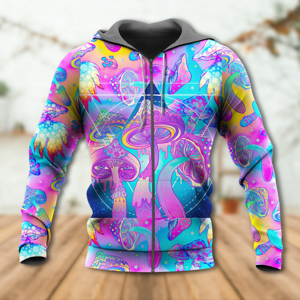 Hippie Mushroom Psychedelic Magical Eye Art – 3D Hoodie