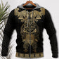 Viking Warrior Raven Yellow Symbol Style - Hoodie