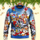 Christmas Funny Santa Holiday Cheer – Sweater - Ugly Christmas Sweater