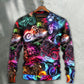 Motorcycle Racing Neon Light Colorful – Sweater - Ugly Christmas Sweater
