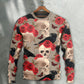 Gothic Skull Rose And Raven Art – Sweater - Ugly Christmas Sweater