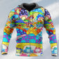 Hippie Frog Mushroom Peace Art - 3D Hoodie