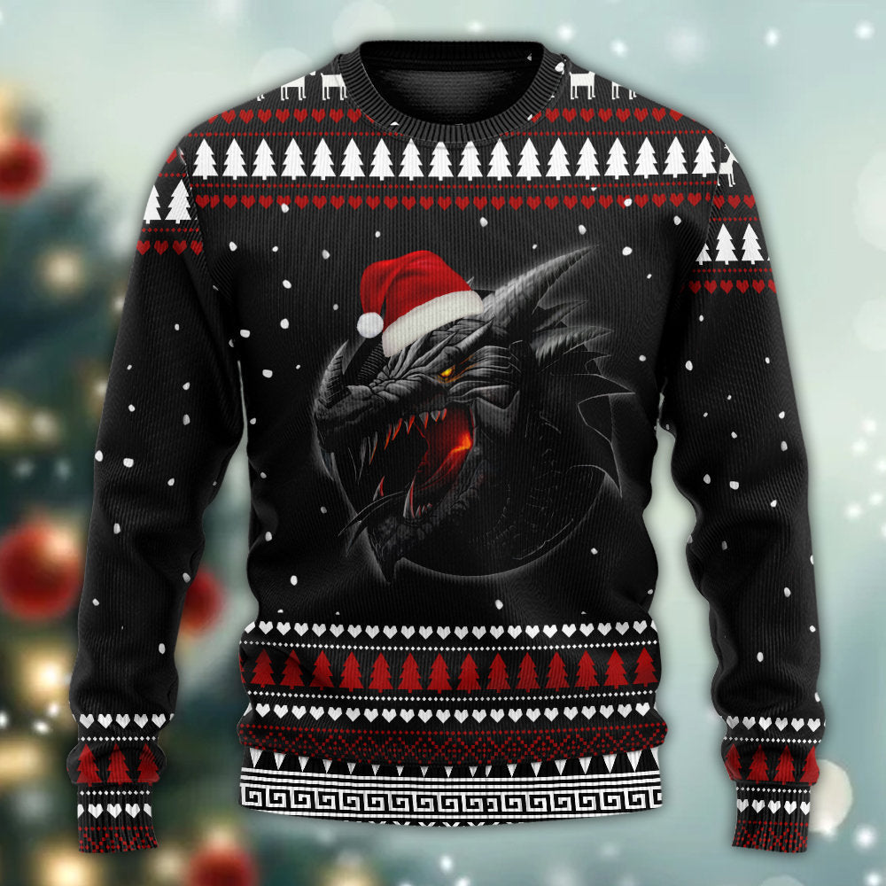 Dragon Merry Christmas Strong Power – Sweater - Ugly Christmas Sweater