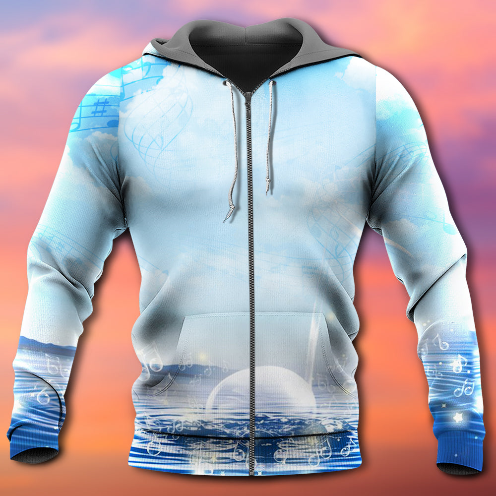 Sounds Of Nature Music Art - 3D Hoodie