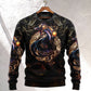 Golden Japanese Dragon Art Style – Sweater - Ugly Christmas Sweater