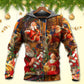 Santa Gift Holiday Art - 3D Hoodie