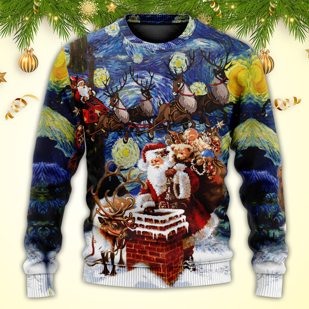 Christmas Santa Coming For You Style – Sweater - Ugly Christmas Sweater