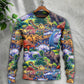 Colorful Dinosaur Art Style – Sweater - Ugly Christmas Sweater