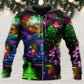 Christmas Neon Tree Snowman Glow - 3D Hoodie
