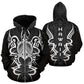 Hawaii Turtle Tribal Gray Armor Art - 3D Hoodie