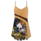 Old Rooster And Cute Chick – Women's Summer Sleeveless V-Neck Camisole Dress
