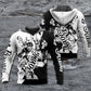 Boxing Spirit Black And White Art – 3D Hoodie