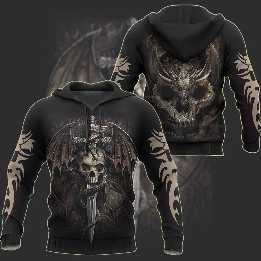 Dragon Skull Legend Art – 3D Hoodie