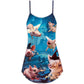 Halloween Flying Pig Pumpkin Scary – Women's Summer Sleeveless V-Neck Camisole Dress