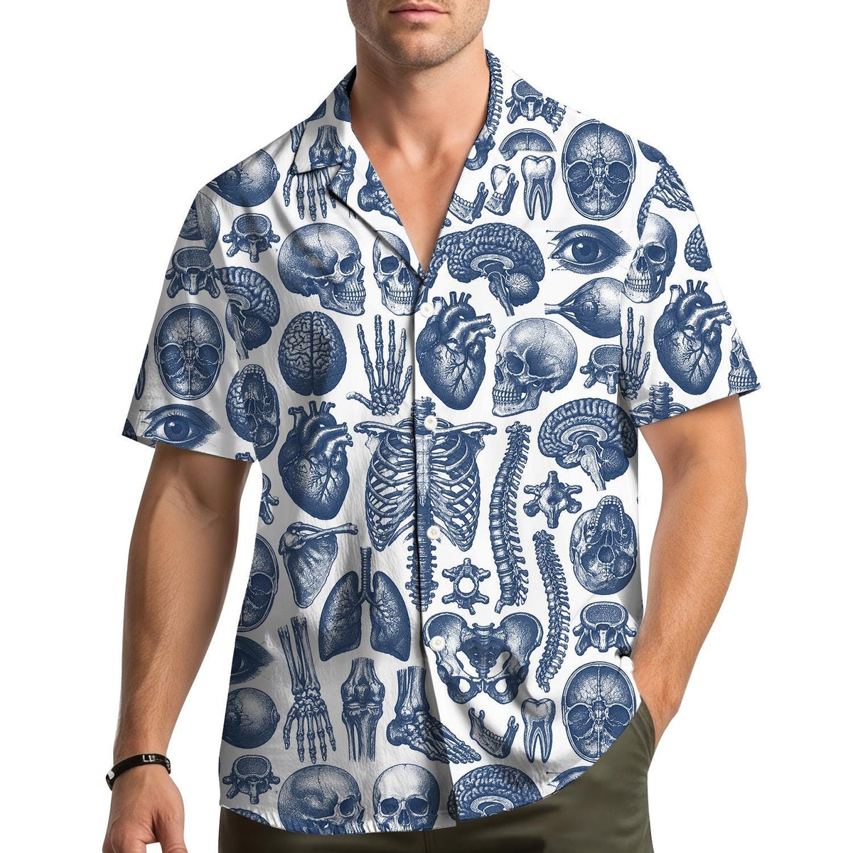 Human Anatomy Medical Skeleton Science 1 – Hawaiian Shirt