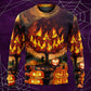 Halloween Pumpkin Wild Fantasy Style – Sweater - Ugly Christmas Sweater
