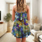 Tabby Cat Lover Art – Women's Summer Sleeveless V-Neck Camisole Dress