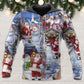 Santa Snowman Happy Holidays - 3D Hoodie