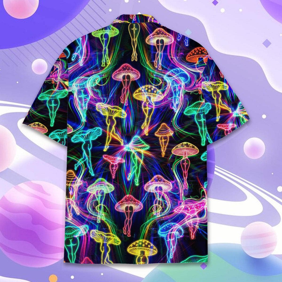 Neon Jellyfish Psychedelic Music Festival Rave – Hawaiian Shirt