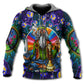 Hippie Peace Sign Vintage - 3D Hoodie