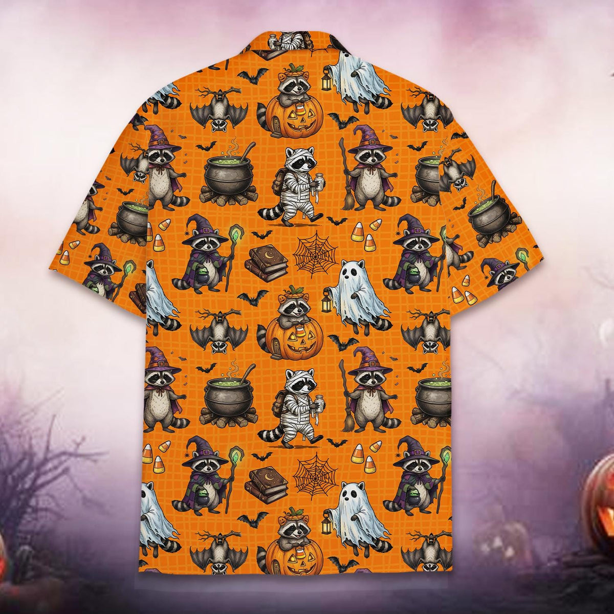 Spooky Halloween Ghost Pumpkin Black Cat Fall – Hawaiian Shirt