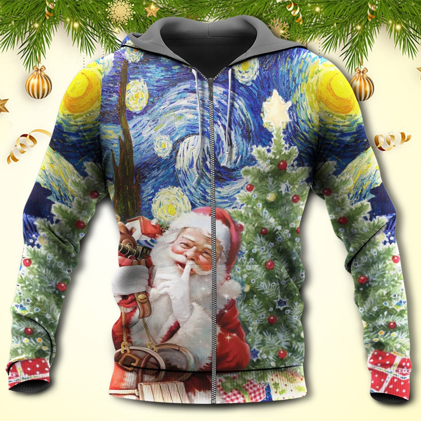Christmas Secret Gift Quote Art – 3D Hoodie